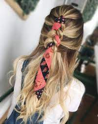 Scarf Braid Hair Scarf Styles Scarf Hairstyles Hair Styles