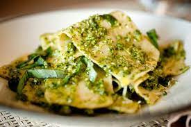 Fazzoletti With Chunky Pesto Recipe Recipe Recipes Cooking Pesto Recipe