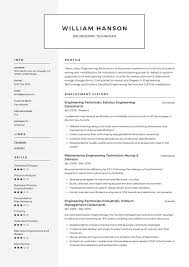 How to create a stand out tech resume springboard blog. Engineering Technician Resume Writing Guide 12 Templates 2020