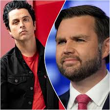 Billie Joe Armstrong changed the lyrics of Jesus of Suburbia during a  recent Green Day performance to instead say "Am I r*****ed or am I just JD  Vance?"
