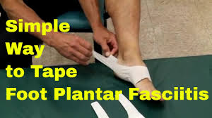 tape stretch foot plantar fasciitis