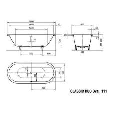 Von zeitloser schönheit war unsere classic duo oval schon immer. Kaldewei Classic Duo Oval Badewanne 180 80 42 Cm