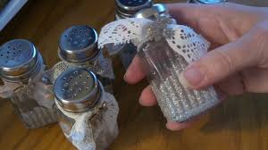 You'll actually use them at the dinner table at each meal, but it also looks pretty neat when you customize them so that look fancy or contribute to your decor scheme while they're set out. Craft Fair Idea Rustic Vintage Diy For Dollar Tree Salt Pepper Shakers Youtube