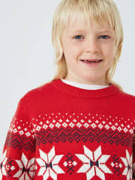 JOHN LEWIS Fair Isle Snowflake Jumper