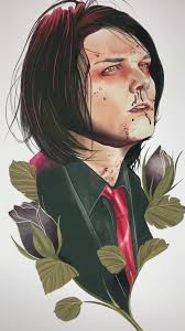 Prints of my Gerard Way painting are now available in my store!  https://jakeatherstone.bigcartel.com/product/gerard-way #mychemicalromance  #gerardway #mcr #emo #music #art #fyp