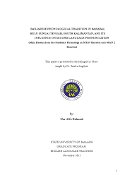 Discover the best of hulu sungai selatan so you can plan your trip right. Mini Research On Banjarese Accent In English Speaking Indonesian Language Semiotics