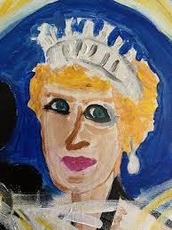 PRINCESS DI, HER TRIBULATION WAS HER TRIUMPH Painting by Pam Malone