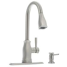 As the #1 faucet brand in north america, moen offers a diverse selection of thoughtfully designed kitchen and bath faucets, showerheads, accessories, bath safety products, garbage disposals and kitchen sinks for. Moen Hensley Single Handle Pull Down Sprayer Kitchen Faucet With Reflex In Spot Resist Stainless 87024 Moen Kitchen Faucet Bronze Kitchen Faucet Kitchen Faucet