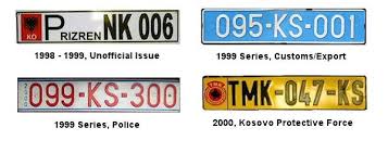 License Plates Of Kosovo Registration Plates License Plate Plates