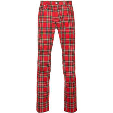 Black And Yellow Plaid Pants Mens Guild Prime Plaid Check Trousers 130 Liked On Polyvore Featuring Men S Fashion Men S Clothing Men S Pa Red Pants Men Slim Fit Pants Men Mens Plaid Pants