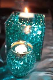 Beautiful wire for wedding decor!!! Teal Black And Silver Wedding Decorations Non Floral Centerpieces Candle Centerpieces Candles