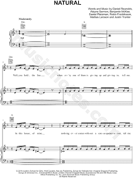 There is an easy way to remember the. Imagine Dragons Natural Sheet Music In D Minor Download Print Sku Mn0187792
