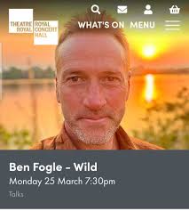 Hi everyone, bit of a random request! I just saw Ben Fogle is coming to the  Theatre Royal