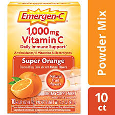 Check spelling or type a new query. Emergen C Vitamin C 1000mg Powder 10 Count Super Orange Flavor With Antioxidants B Vitamins And Electrolytes Dietary Supplement Fizzy Drink Mix Caffeine Free On Amazon Accuweather Shop