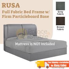This bed is engineered to be. Rusa Bed Frame Full Fabric Firm Base Divan Available Sizes Queen King Single Super Single Shopee Malaysia