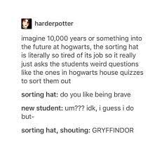 Sorting Hat Harry Potter Feels Harry Potter Now Harry Potter Obsession