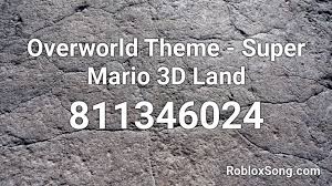What you need to do is continuously jump on a turtle shell over and over, which will grant you an additional life each time you land on top. Overworld Theme Super Mario 3d Land Roblox Id Roblox Music Codes