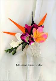 Birds Of Prey Flower Meaning Wedding Hair Comb Hair Accessory Tropical Flower Hair Clip Bird Of Paradise Hawaiian Flower Beach Weddi Flower Headpiece Flower Hair Clips Flowers In Hair