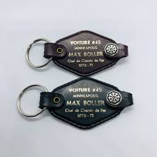 2 Vtg 40 & 8 Minneapolis Voiture #45 Chef de Chemin de Fer Keychain