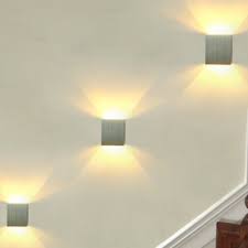 The exposed edison bulb inside the steel cage frame adds interest while providing ample light to any space. Metal Box Mini Up Down Led Wall Sconce Minimalist Silver Wall Lighting Ideas In Blue Red White Light Takeluckhome Com