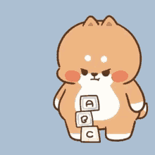 Cute dogs in action wallpaper design vector. Cute Dog Cartoon Gifs Tenor