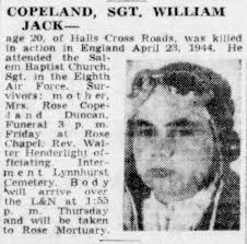 East Tennessee Veterans Memorial Association — Copeland, William J.