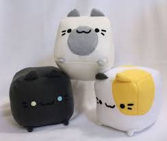 Cat Plush Toy Cat Pillow Plushie Stuffed Toy Cat Cube Cat Cube Pillow Plus Moja Strona Neko Atsume Plush Plushie Patterns Plush Pattern