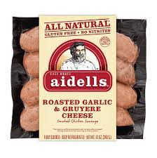 Roasted Garlic Gruyere Cheese Chicken Sausage Roasted Garlic Sausage