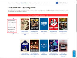 Ordering Pay Per View Events And Subscription Programs Online