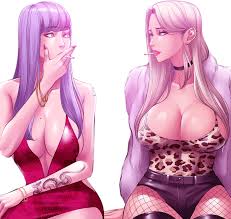 dr stein (pixiv), mia (smoking hypnosis), rin (smoking hypnosis), smoking  hypnosis, bimbofication, breasts, cleavage, large breasts, looking to the  side, revealing clothes, simple background, smoking, transparent background  - Image View - |