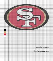 Nfl counted cross stitch patterns. San Fransisco 49ers Nfl Cross Stitch Pattern Cross Stitch Patterns Stitch Patterns Cross Stitch