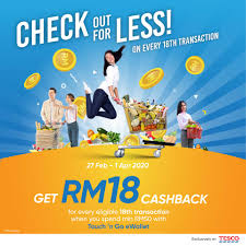 Touch 'n go's weekly cashback voucher promotion allows its users to earn weekly cashback vouchers when they spend a minimum of rm10 however, each user is limited only to one cashback voucher each week throughout the promotion period. Touch N Go Ewallet Tesco Rm18 Cashback Promotion Mypromo My