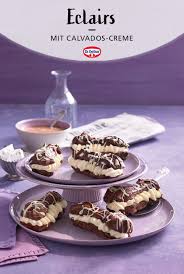 Eclairs Mit Calvados Creme Rezept Windbeutel Rezept Backwaren Brandteig Rezept