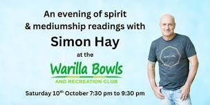Aussie medium Simon Hay at the Warilla Bowls and Recreation Club