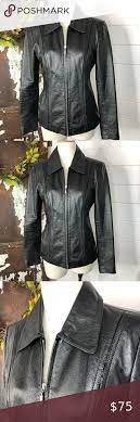 Jones New York Leather Jacket Womens Black Leather Jacket Leather Jacket White Leather Jacket