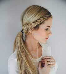 Front Row Braid Hair Hacks Braided Prom Hair Lazy Girl Hairstyles