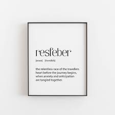 Resfeber Printable Art Swedish Gift Travel Birthday Gifts Etsy In 2020 Swedish Gift Words Silence Quotes