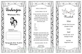 Demikian undangan ini kami buat dan kehadiran bapak. Contoh Undangan Pernikahan Lipat 3 Doc Contoh Makalah