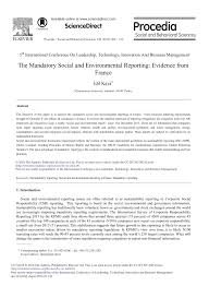 Companies (appointment and remuneration of managerial personnel) amendment rules, 2016. Pdf The Mandatory Social And Environmental Reporting Evidence From France