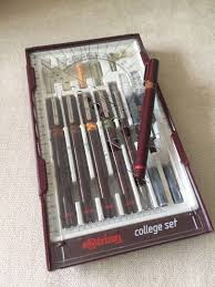 Vintage rotring rapidograph technical drawing pens pen set + compass 1554276 new. Rotring Technical Pen Rapidograph College Set Books Stationery Stationery On Carousell