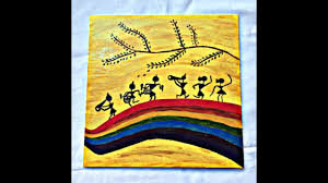 Warli Acrylic Painting Warli Art On Canvas Board Step By Step Youtube Warli painting is a style of tribal art.