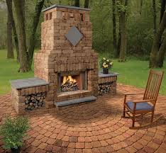 Bradford Fireplace With Double Woodbox Menards Rustic Fire Pits Fire Pit Seating Small Fire Pit