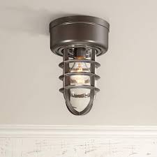 Marlowe 10 3 4 High Bronze Cage Outdoor Ceiling Light 1g432 Lamps Plus