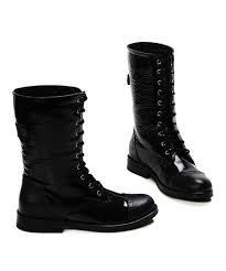 Pazitos Black Leather Marching Boot