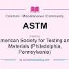 Substitute material un from astm : 1