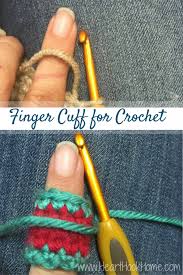 This coiled ring is worn on the tip of your finger, to keep your yarns untangled and at an even tension while you knit a colorwork project. How To Make A Finger Cuff For Crocheting For Finger Burn