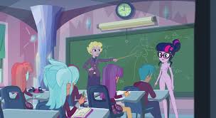 1158403 - explicit, artist:invisibleink, edit, frosty orange, ginger  owlseye, sci-twi, twilight sparkle, human, equestria girls, g4, my little  pony equestria girls: friendship games, breasts, classroom, clothes,  complete nudity, crystal prep academy ...