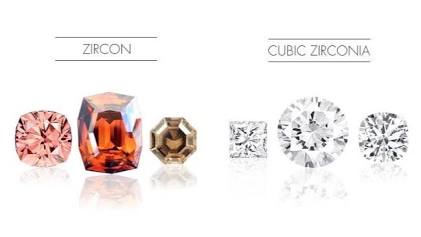 Zircon vs. Cubic Zirconia: Two entirely different structures and origins., AI generated