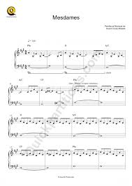 Regarde la liste complète des chansons de grand corps malade par ordre alphabétique. Mesdames Piano Sheet Music Grand Corps Malade Digital Sheet Music
