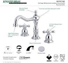 Select the brand of your hardware then search. Kingston Brass Ks1971ax Heritage Widespread Lavatory Faucet With Metal Cross Handle Polished Chrome Touch On Kitchen Sink Faucets Amazon Com